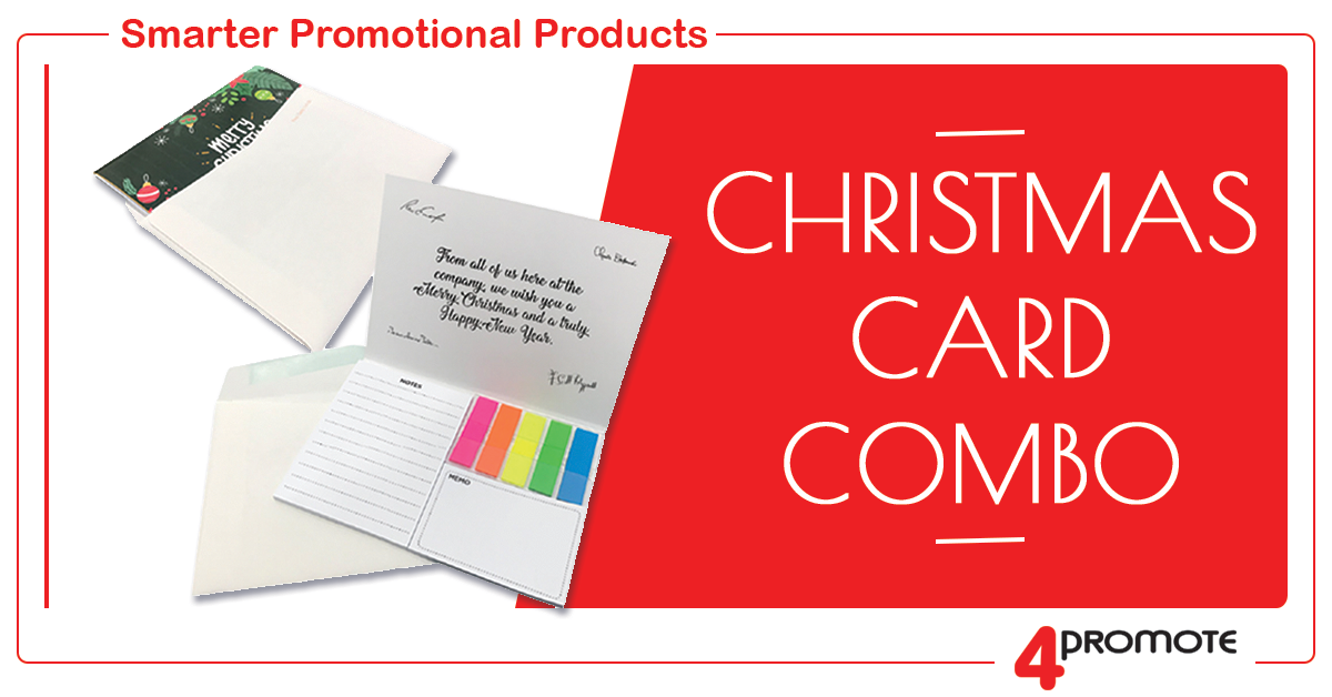 Custom Branded Christmas Greeting Card Combo