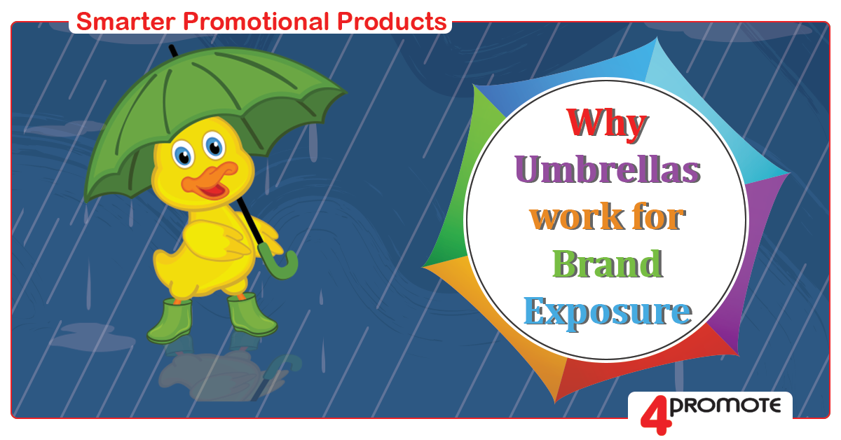 Umbrellas for brand exposure
