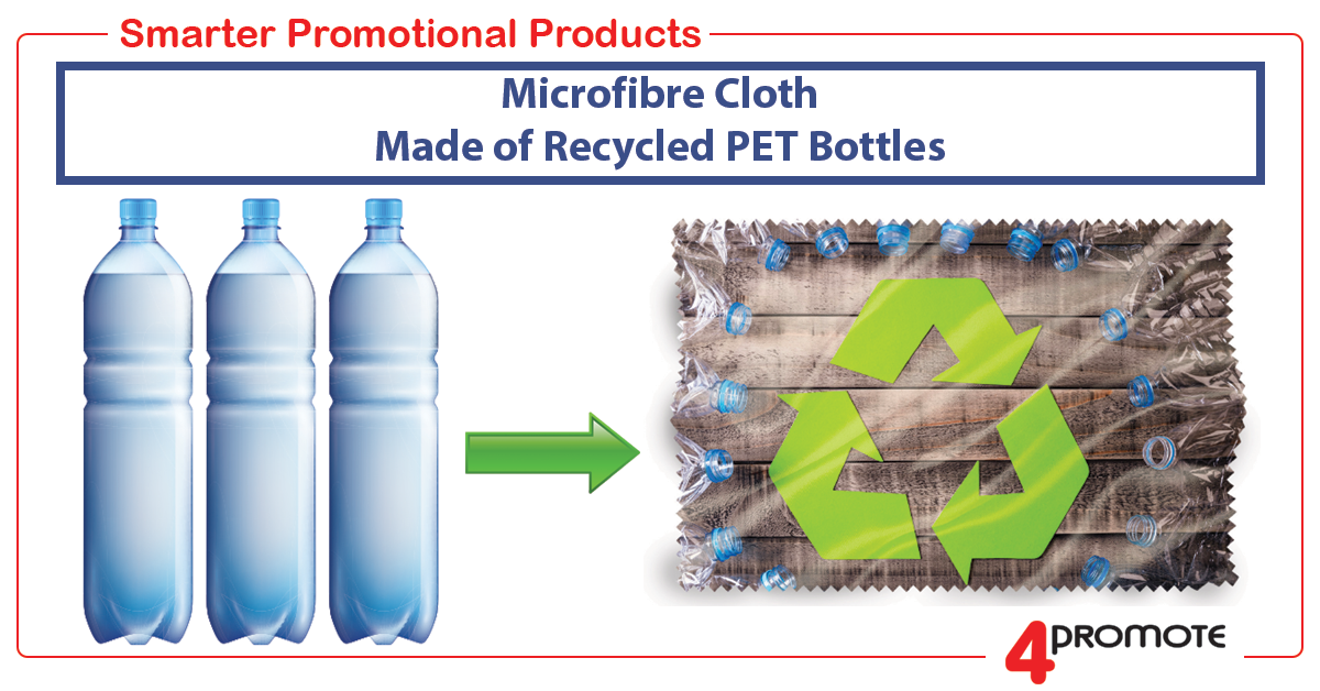 Microfibre Cloth - made from Recycled PET Bottles