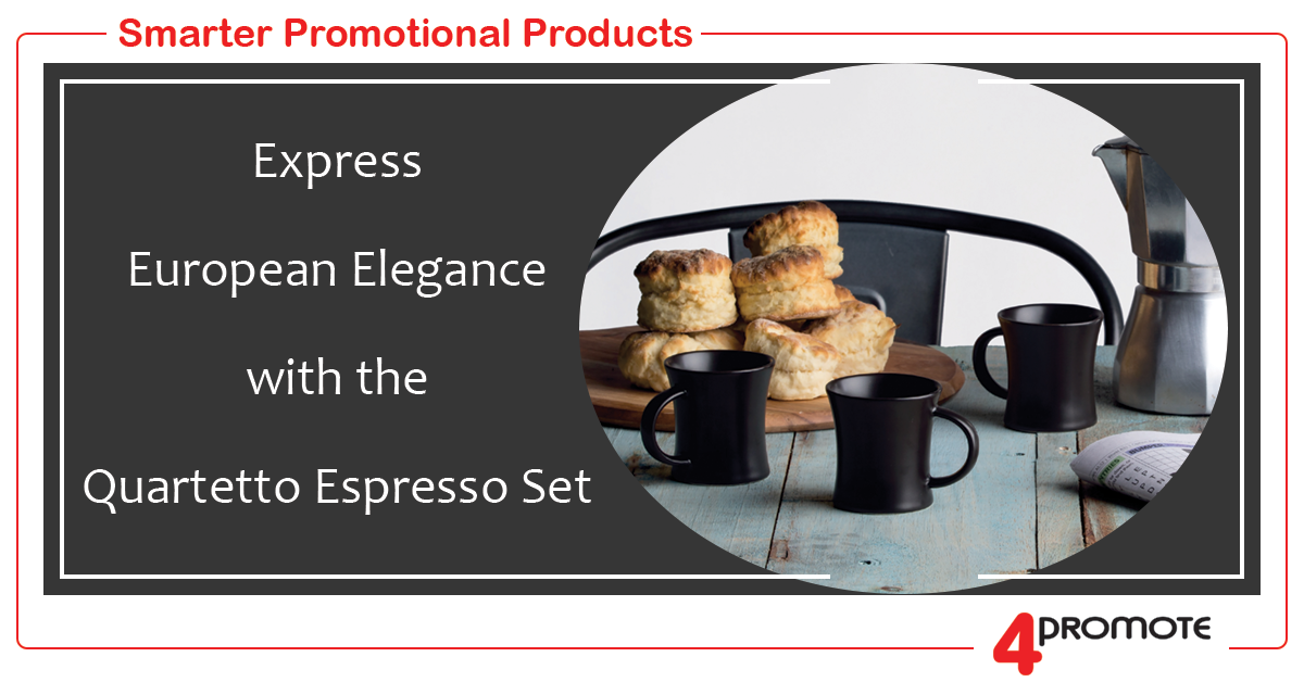 Quartetto Espresso Set - custom branded