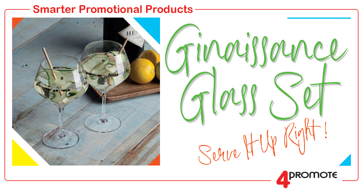 Custom Branded Ginaissance Gin and Tonic Glass Set
