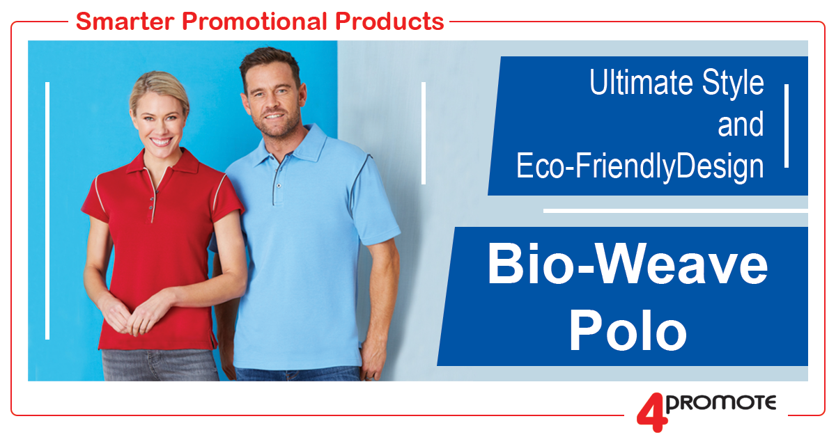 Custom Branded Eco-Friendly Bio-Weave Polo