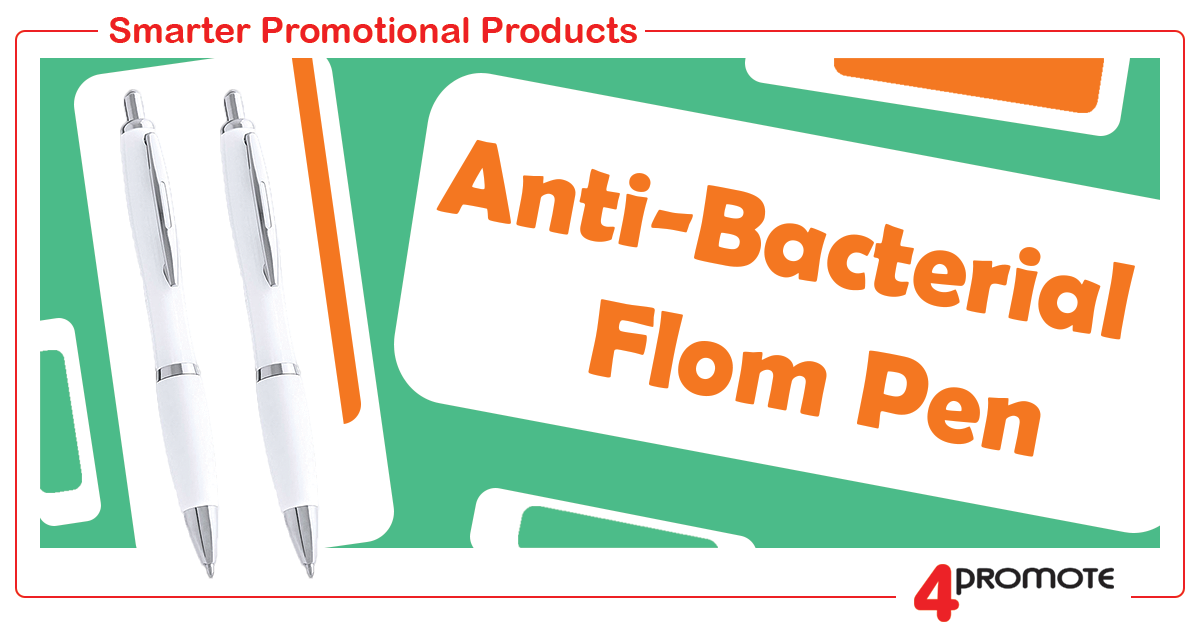 Anti-Bacterial Flon Pen - Custom Branded