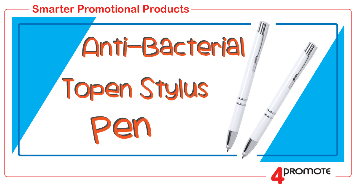 Custom Branded - Anti-Bacterial Topen Stylus Pen