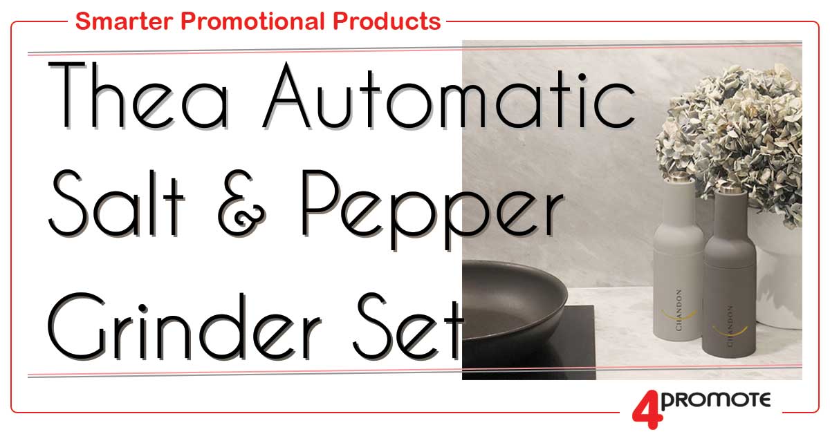Custom Branded Automatic Salt and Pepper Grinder Set
