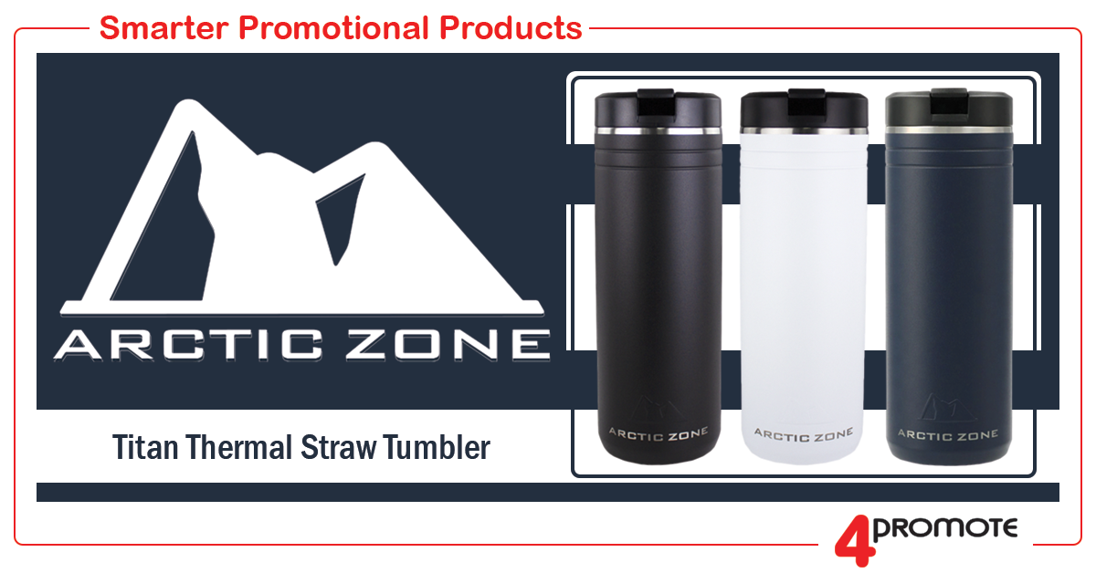 Custom Branded Arctic Zone Titan Thermal Straw Tumbler