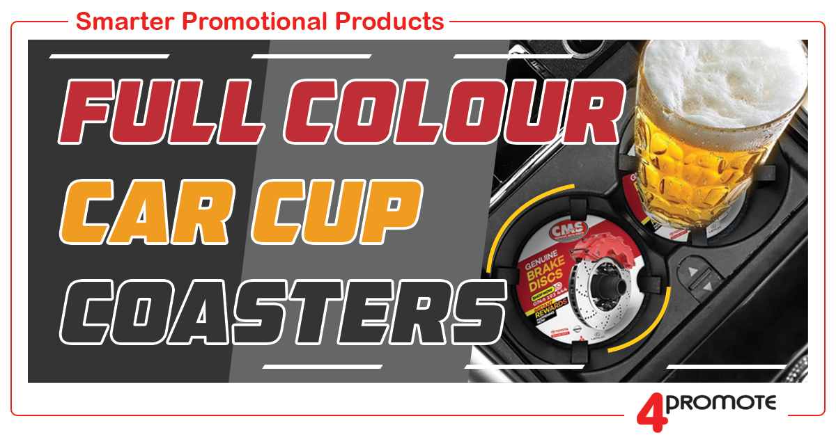 Custom Branded Full Colour Car Cup Coasters