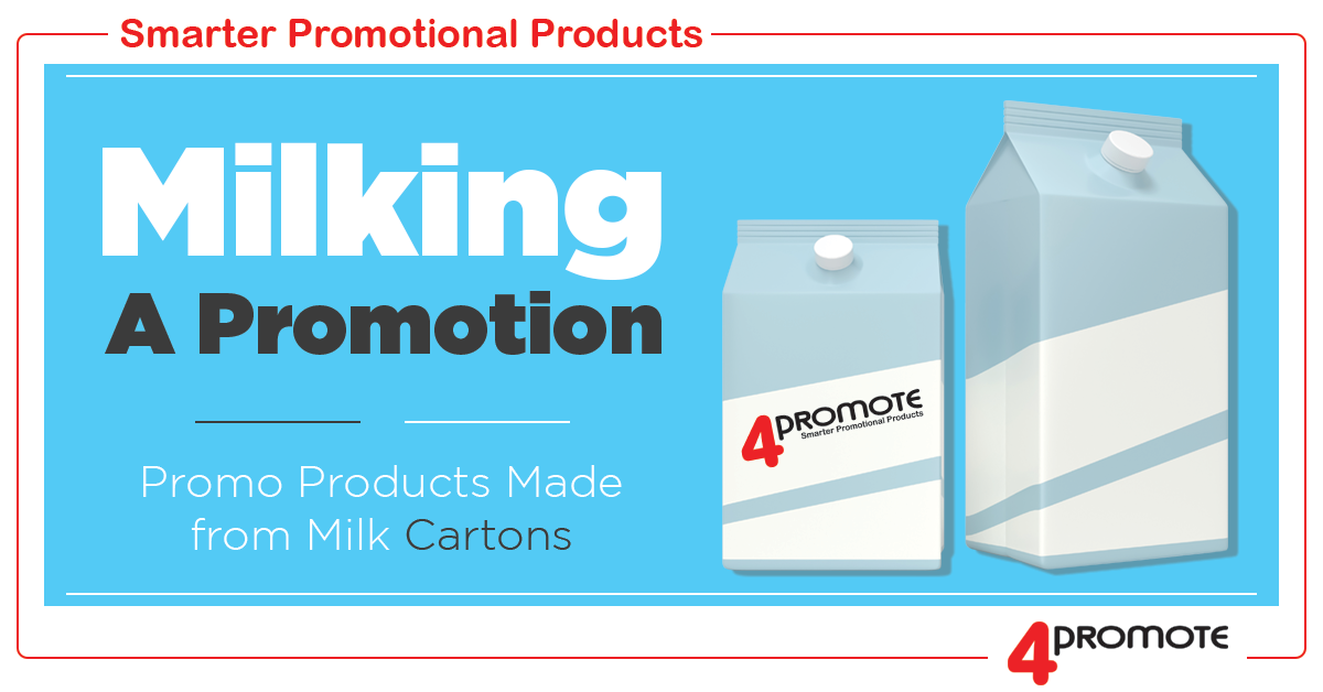 Custom Branded Promo Products Made From Milk Cartons