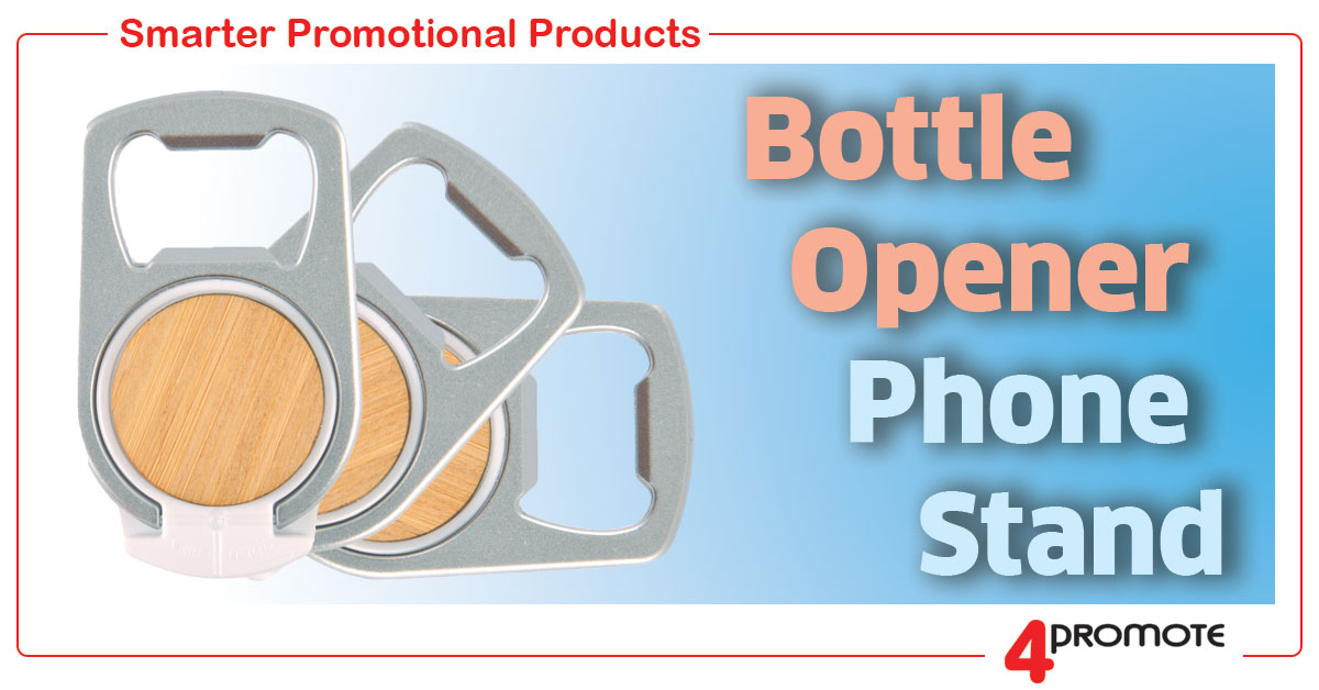 Custom Branded Bottle Opener Phone Stand