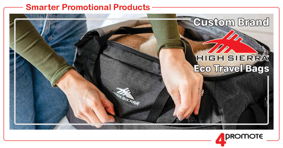 Custom Branded High Seirra Eco Travel Duffle Bags