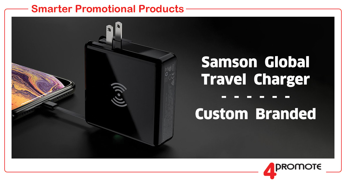Custom Branded Samson Global Travel Charger