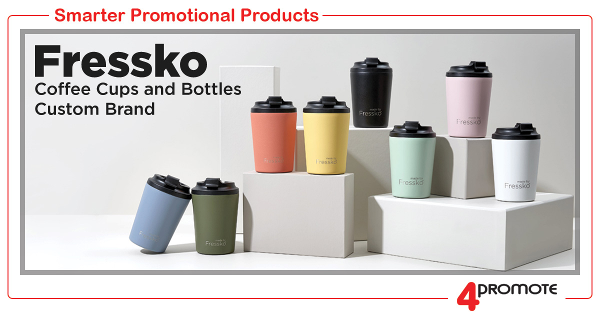 Custom Branded Fressko Golf Coffee Cups and Bottles