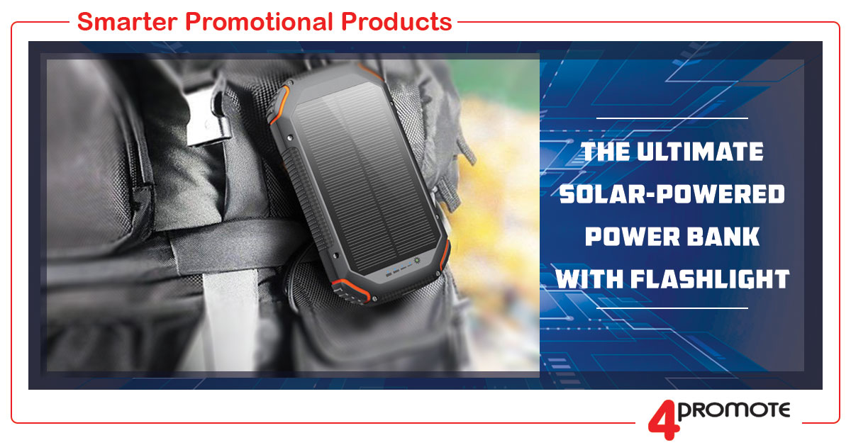 Custom Branded Solar Powered Wireless Power Bank