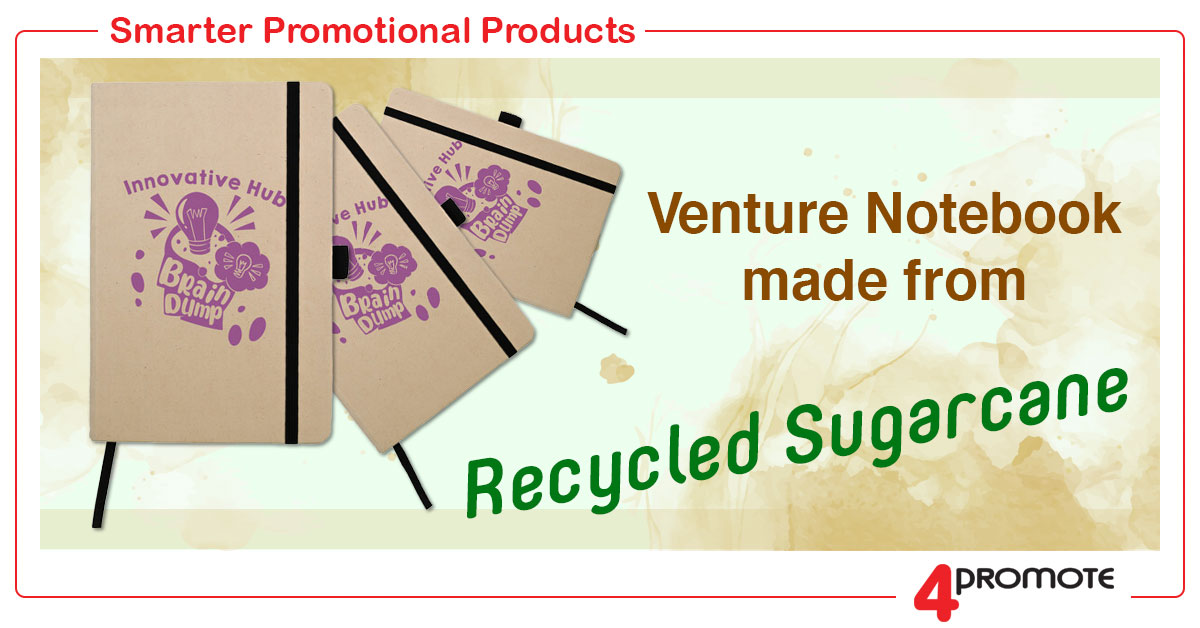 Custom Branded Recycled Sugarcane A5 Notebook