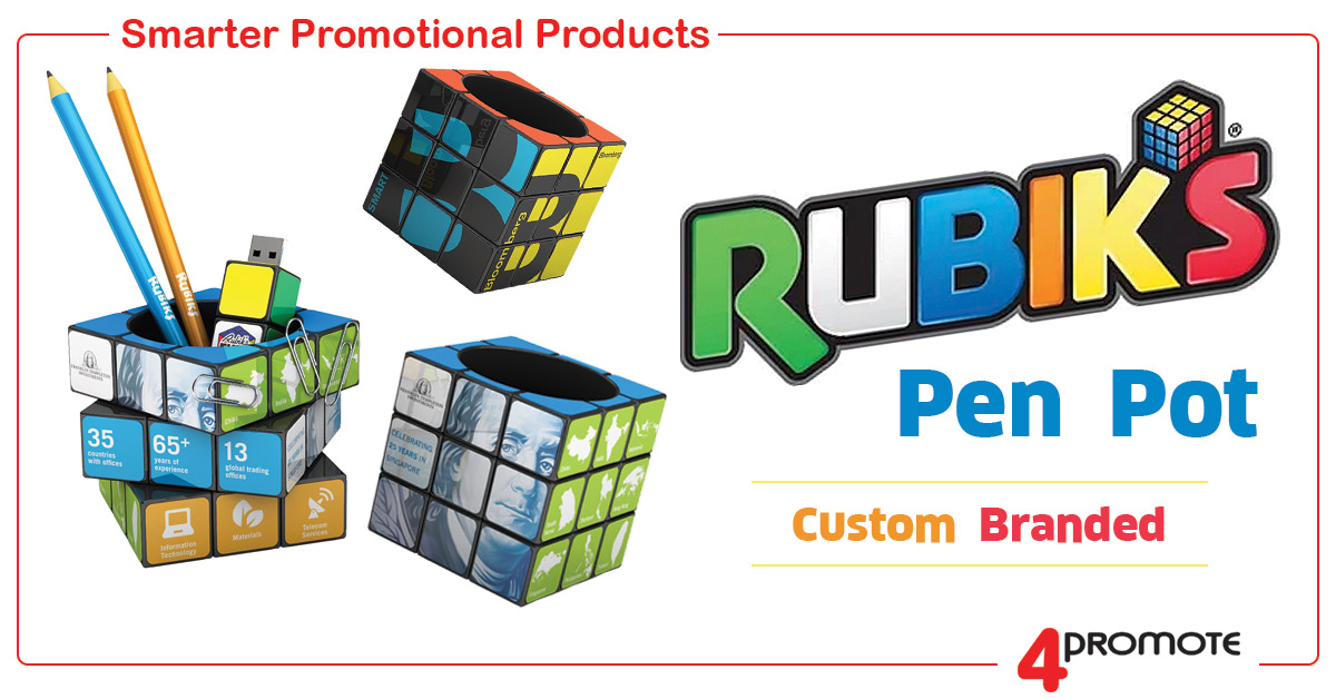 Custom Branded Rubik's Pen Pot