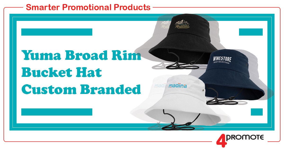 Custom Branded Yuma Broad Rim Bucket Hat