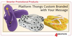 Custom Branded Platform EVA or Rubber Thongs