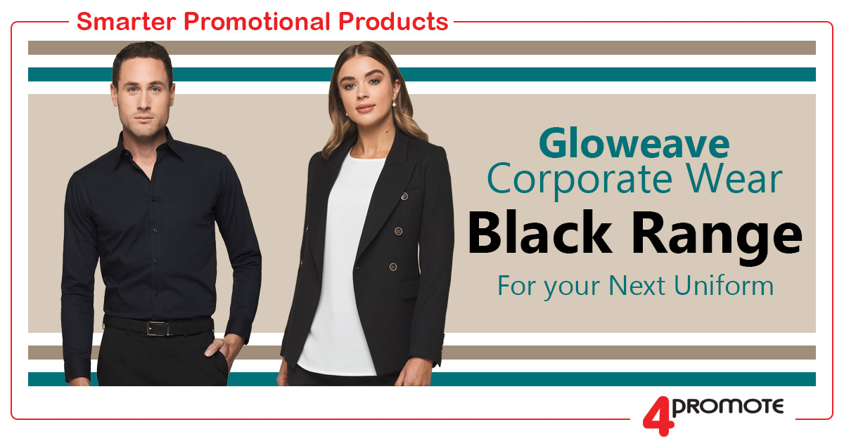 Custom Branded Gloweave Corporate Wear - Black Range