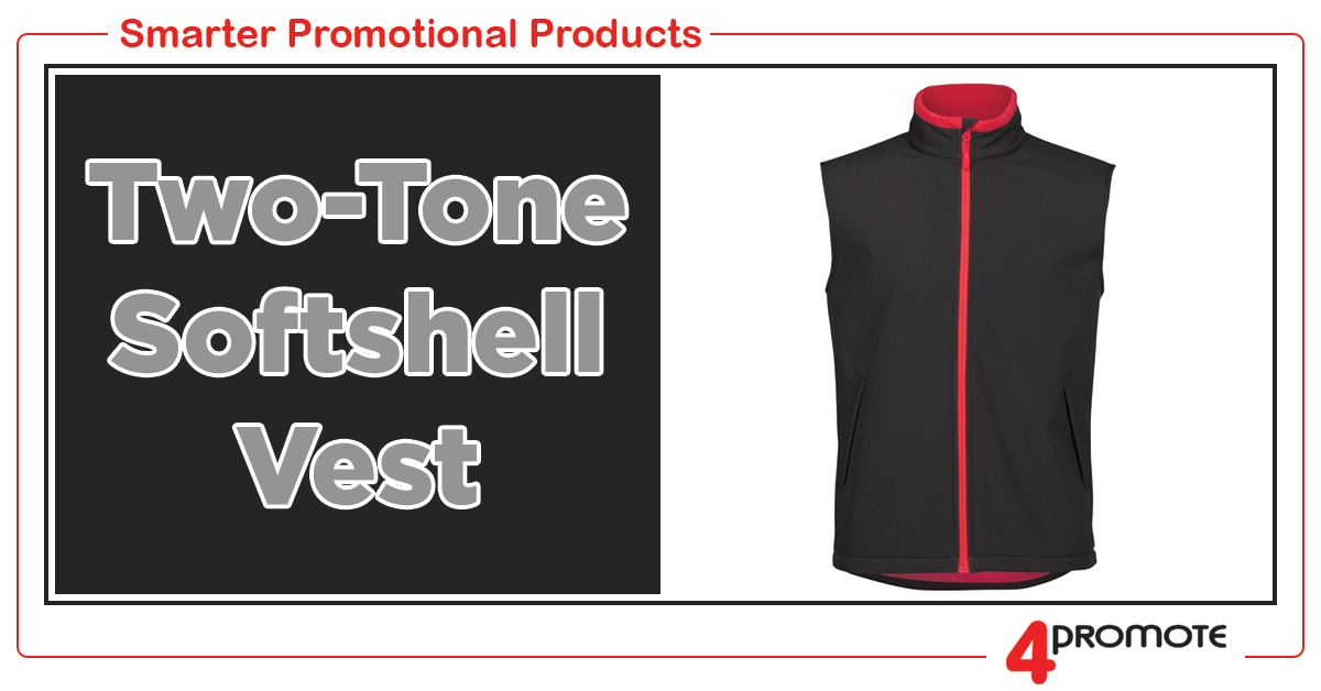 Custom Branded Two-Tone Softshell Vest