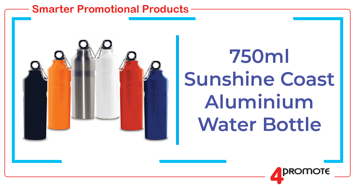 Custom Branded 750ml Sunshine Coast Aluminium Water Bottle