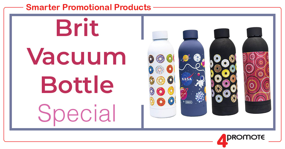 Custom Branded 500ml Brit Stainless Steel Vacuum Bottle
