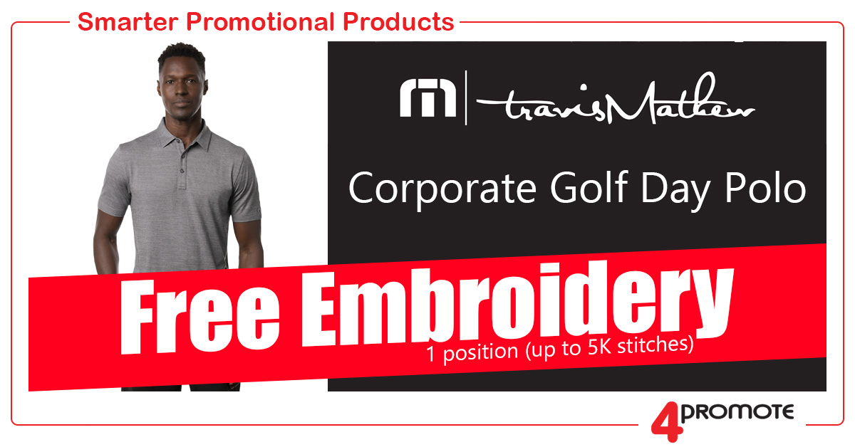 Custom Branded Travis Mathew Corporate Golf Polo