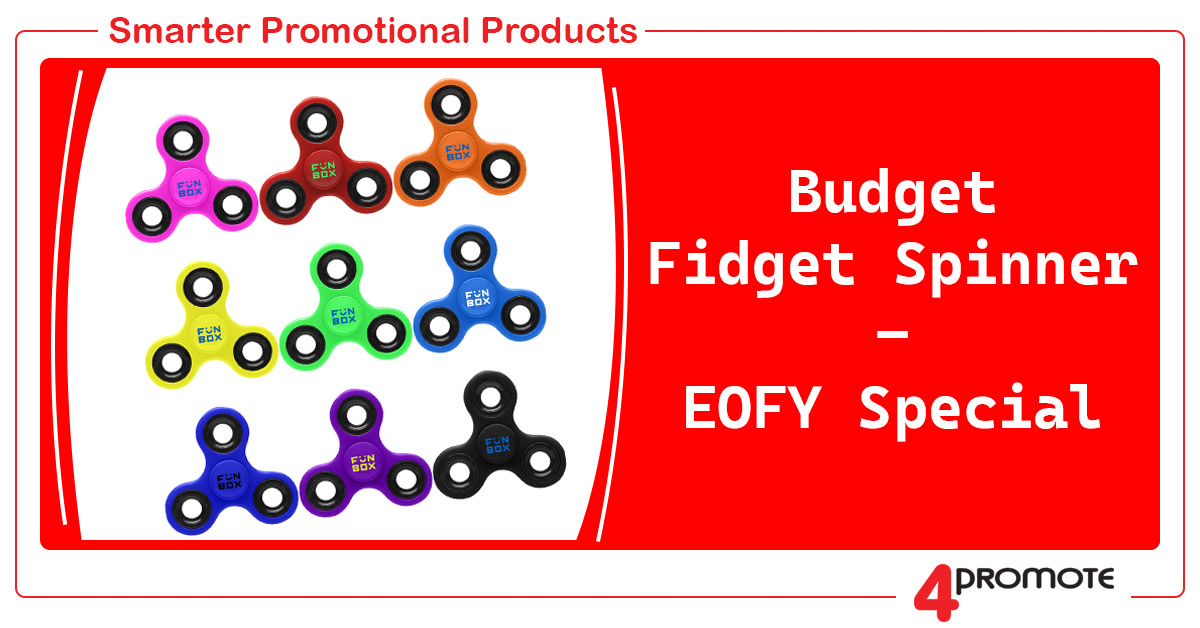 Custom Branded Budget Fidget Spinner - EOFY Special