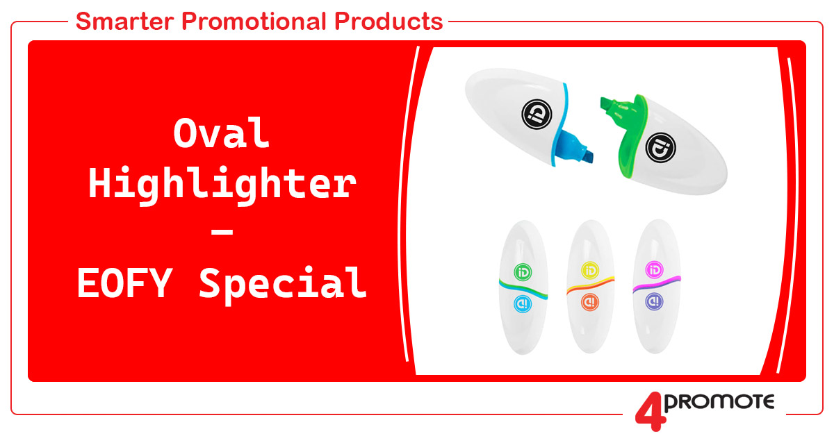 Custom Branded Oval Highlighter - EOFY Special